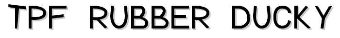 TPF Rubber Ducky font